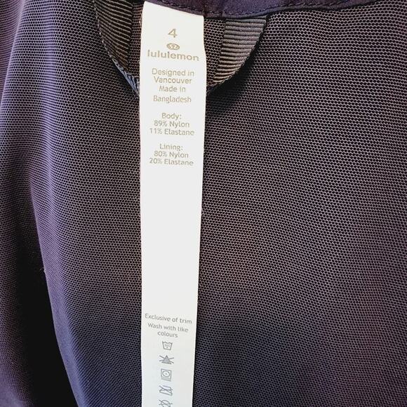 LULULEMON BLUE HOODED GATHERED WAIST ZIP POCKET JACKET SIZE 4 - Picture 12 of 12